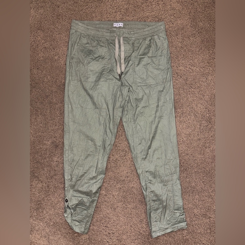 Dash. Green Joggers Relaxed Fit Sweatpants. Size L